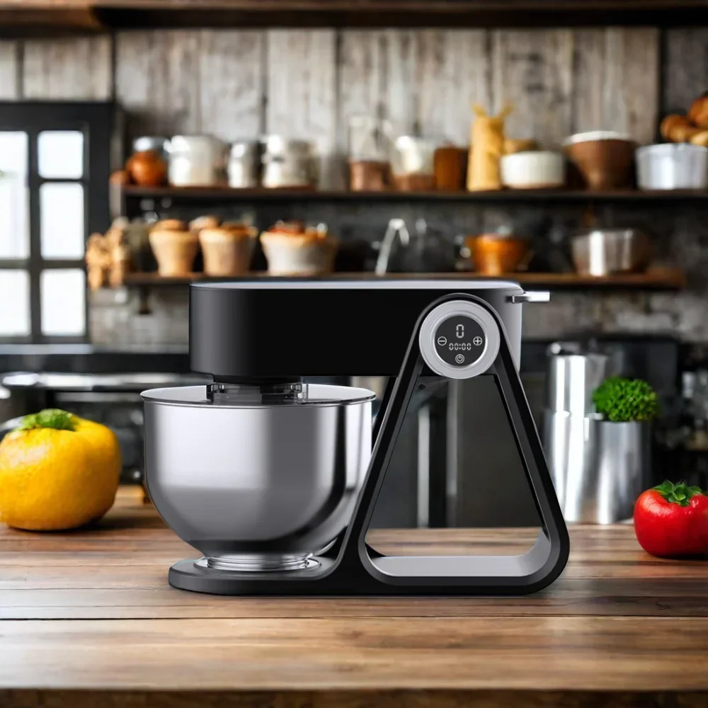 Electric Food Mixer For Baking Cakes, Eggs with Stainless Steel Egg Beater, Dough Hook Attachment