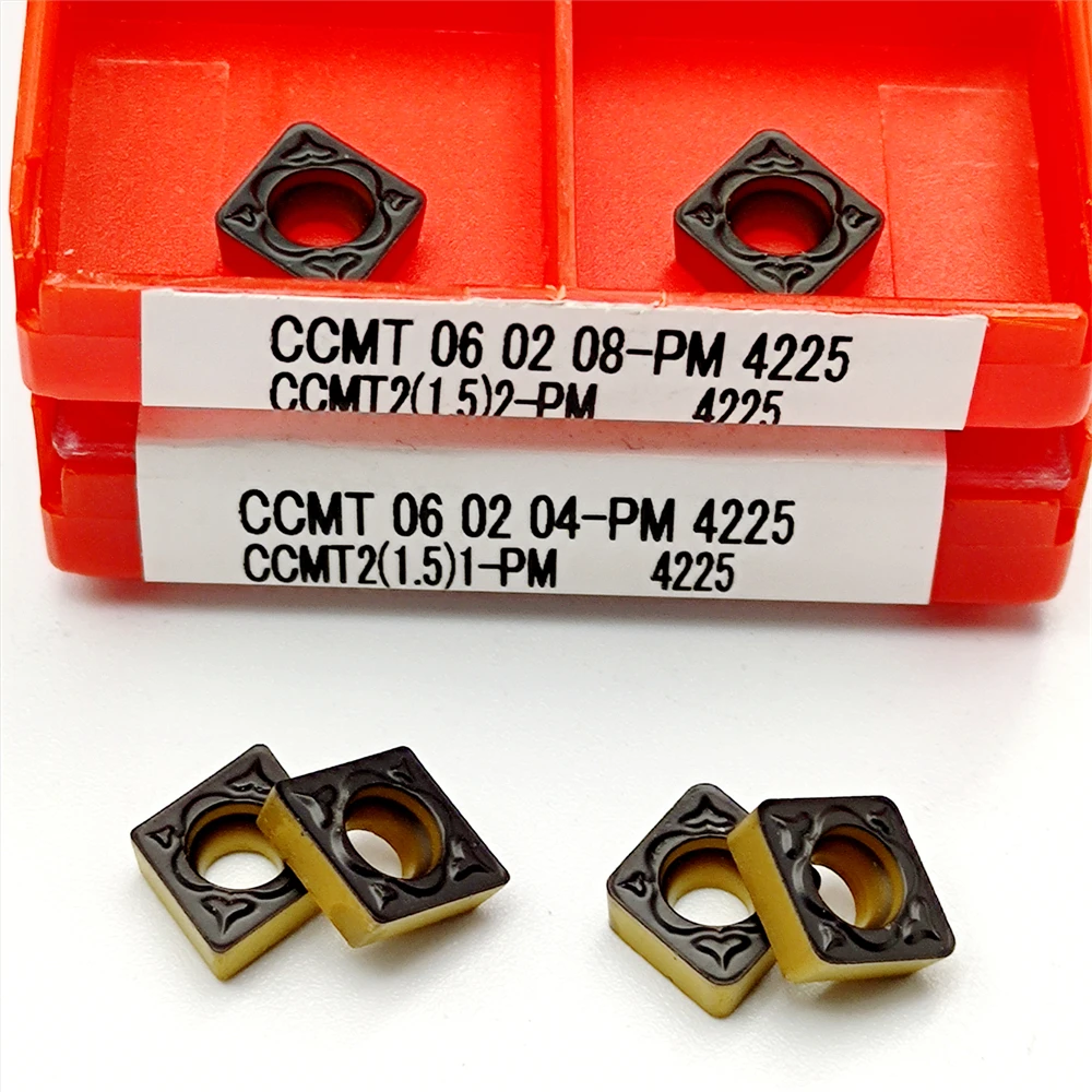 

High Quality CCMT060208 CCMT060204 PM 4225 Carbide Insert Metal Turning Tool CNC Cutting Lathe Milling Parts CCMT 060204/060208