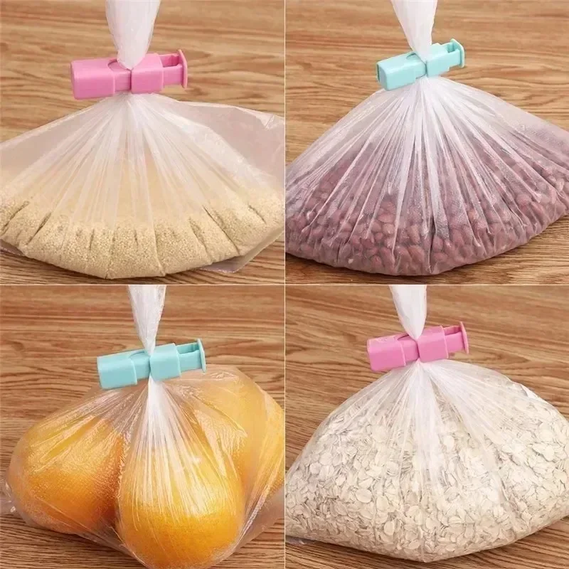 Bread Bag Clips 1-12 PCS Reusable Fresh Food Seal Plastic Spring Clip for Home Kitchen Storage