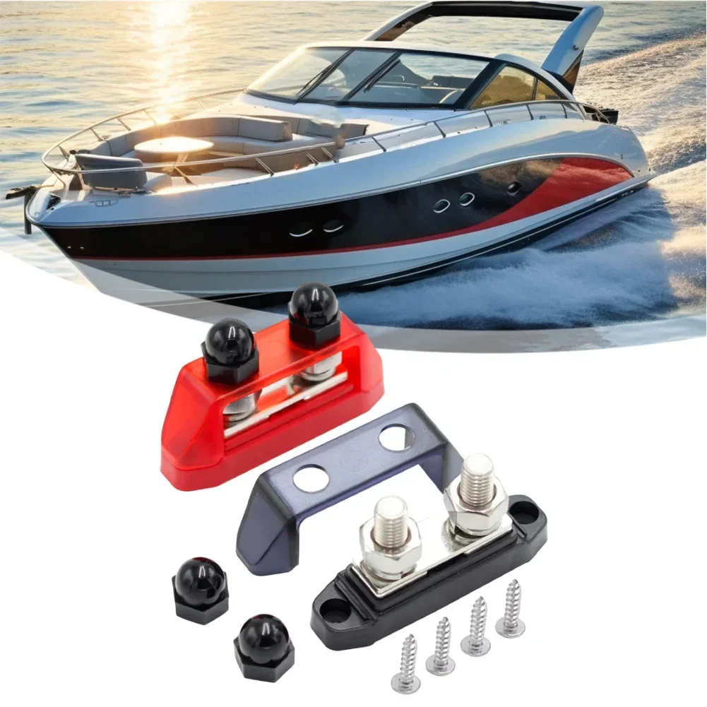 Connecting Batteries Automotive Power Connector Battery Junction Post Efficient Power Distribution Block 3 8 Inch