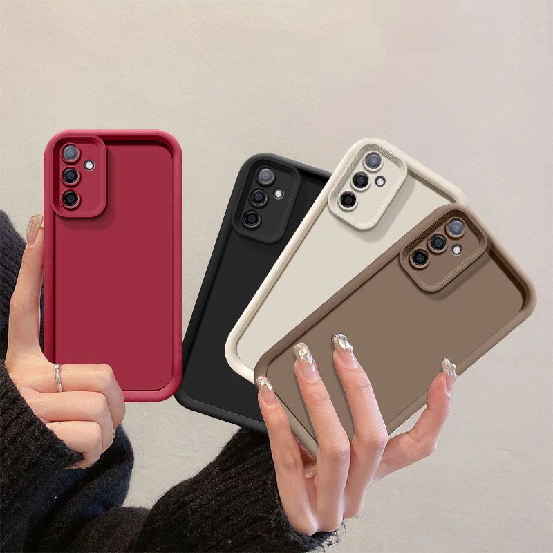 Shockproof Matte Back Cover with Skin Feel - Enhanced Phone Protection Case