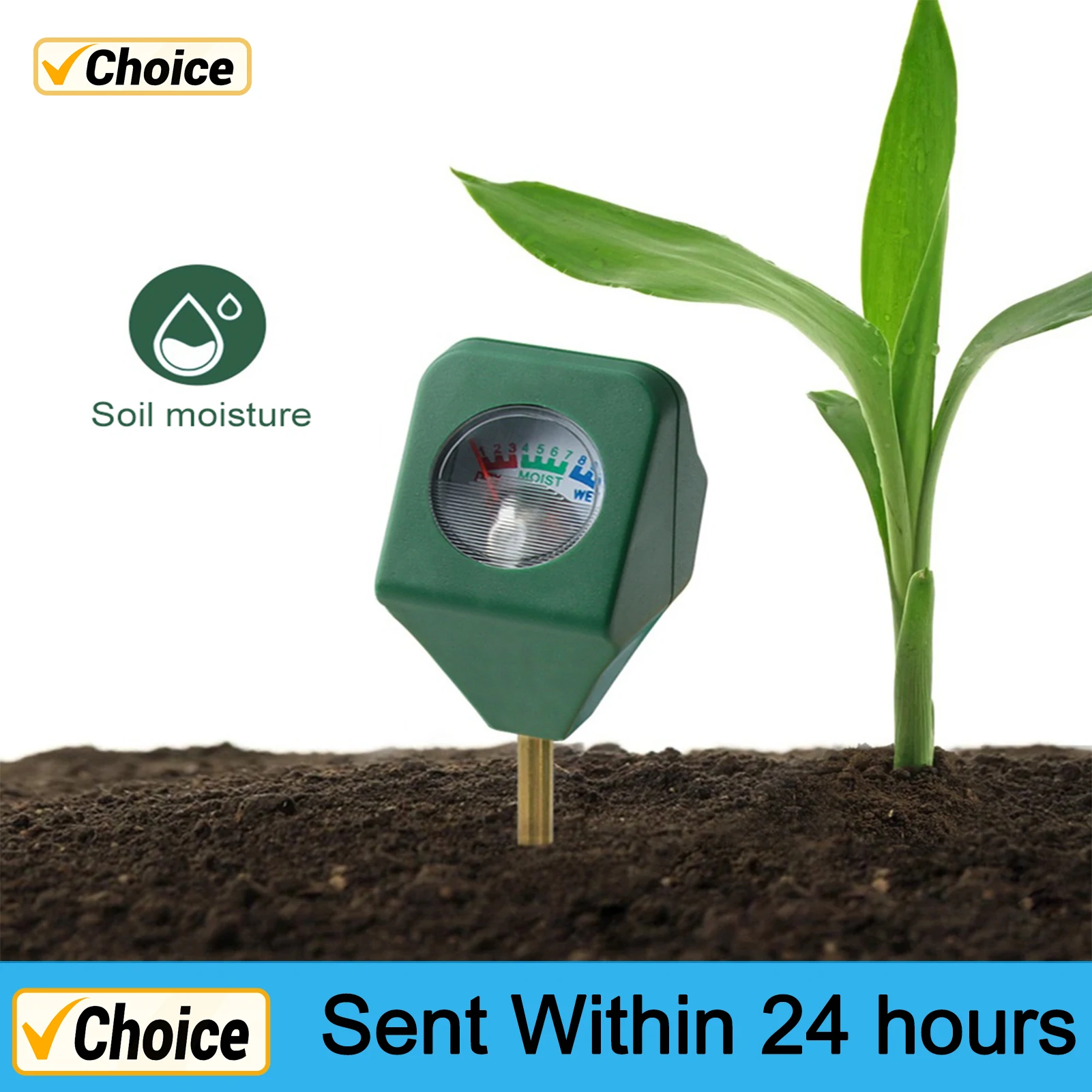 Mini Portable Hygrometer Tester Soil Moisture Meter Garden Plant Flower Indoor Potted Soil Analyzer Detector Tool