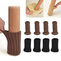 1pcs Table Legs Socks Knitted Felt Stool Chair Leg Cover Floor Protectors Pads for Non-slip Mute Furniture Chair Leg Caps 1