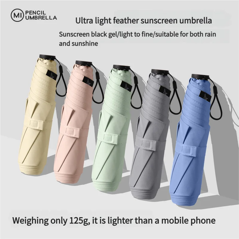 125g Japanese Style Portable Brazing Sun Protection UV Protection Weather Resistance Manual Umbrella