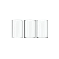 Enhanced Glass Tube - Straight Design, 25mm Height, 16mm Outer Diameter - Multi - Pack Options Available (3PCS)