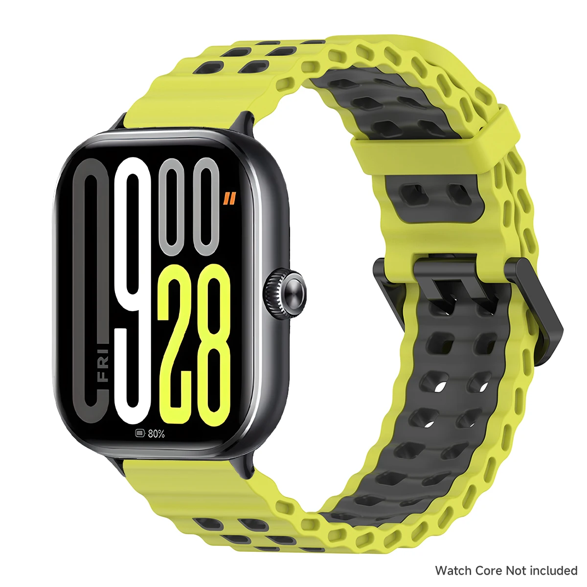 Two-Tone Breathable Silicone Sport Wristband Strap