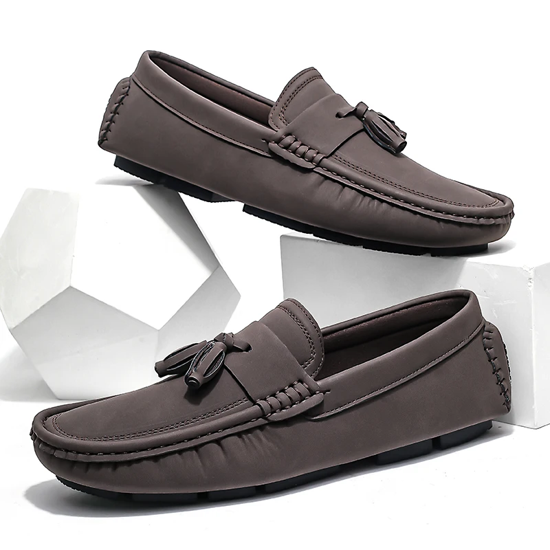 

New Popular Mens Moccasin Loafers Fashion Italy British Gentleman Male Formal Casual Dress Shoes Driving Footwear