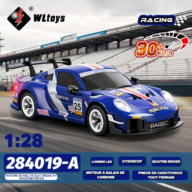 WLtoys 284191 1:28 4WD Gyroscope Voiture RC 30km/h LED