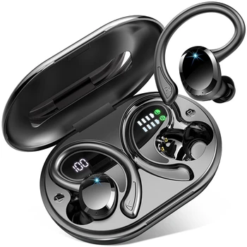 Auricolari wireless, auricolari Bluetooth 5.3 bassi stereo, microfono in-ear con cancellazione del rumore, auricolari sportivi impermeabili IP7, riproduzione 40 ore. 1