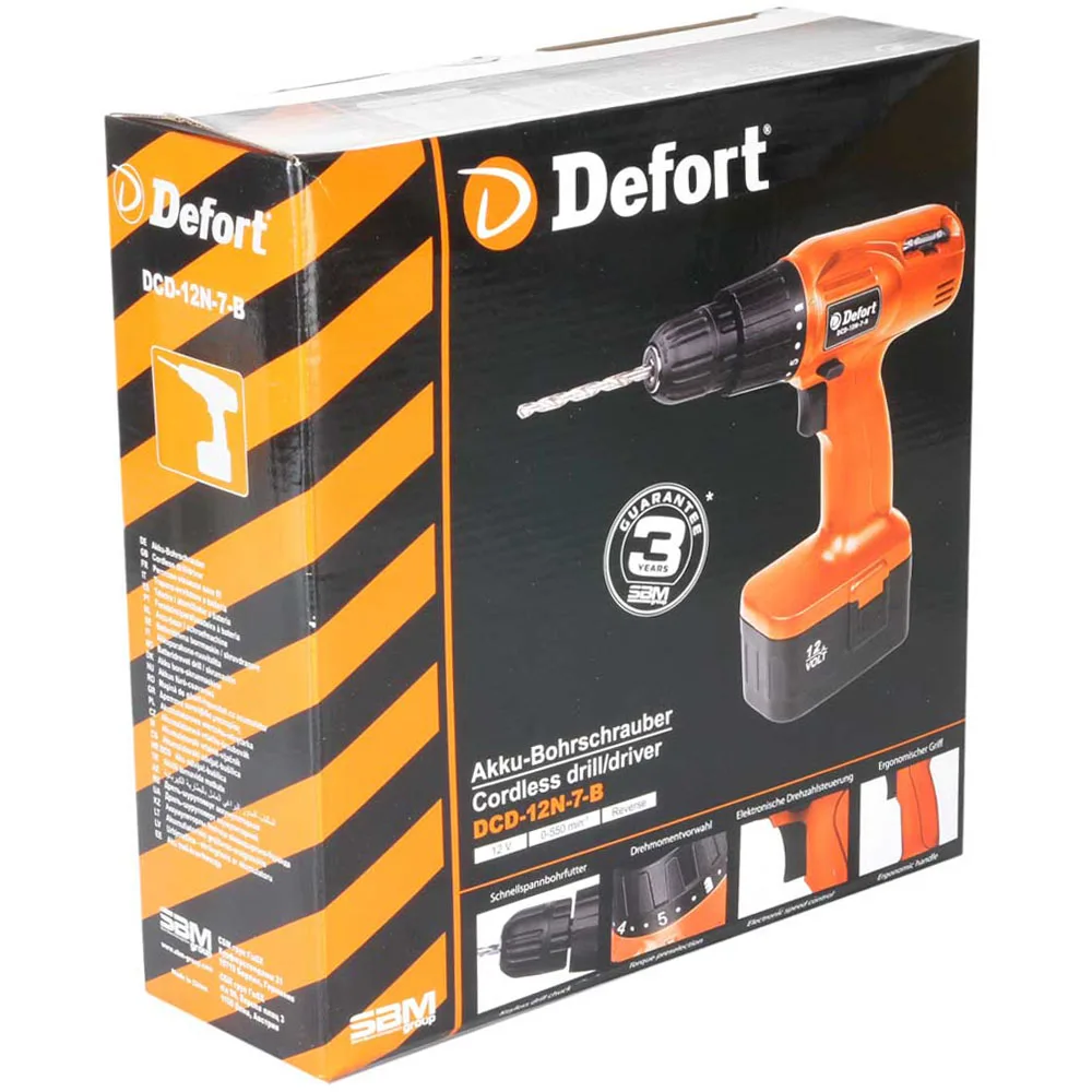 Image of Defort DCD-12N-7-B drill/driver