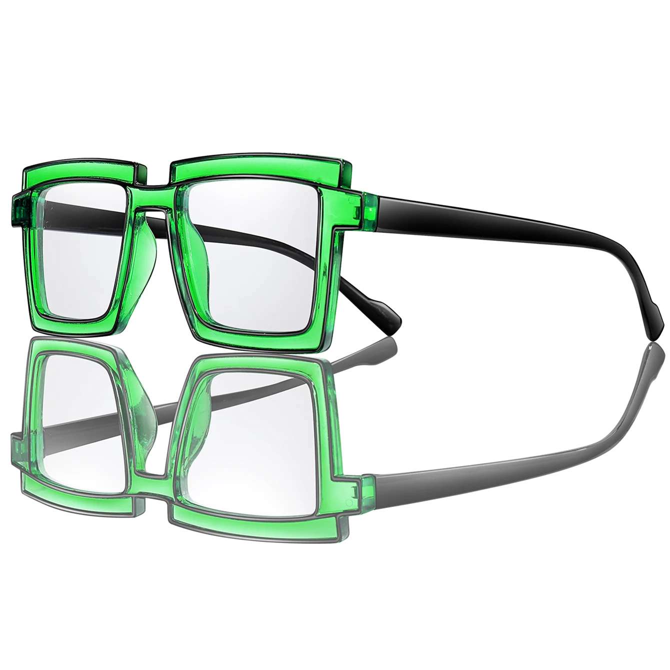 Oversize Cycling Sunglasses Women Trendy Square Fashion Transparent Shades