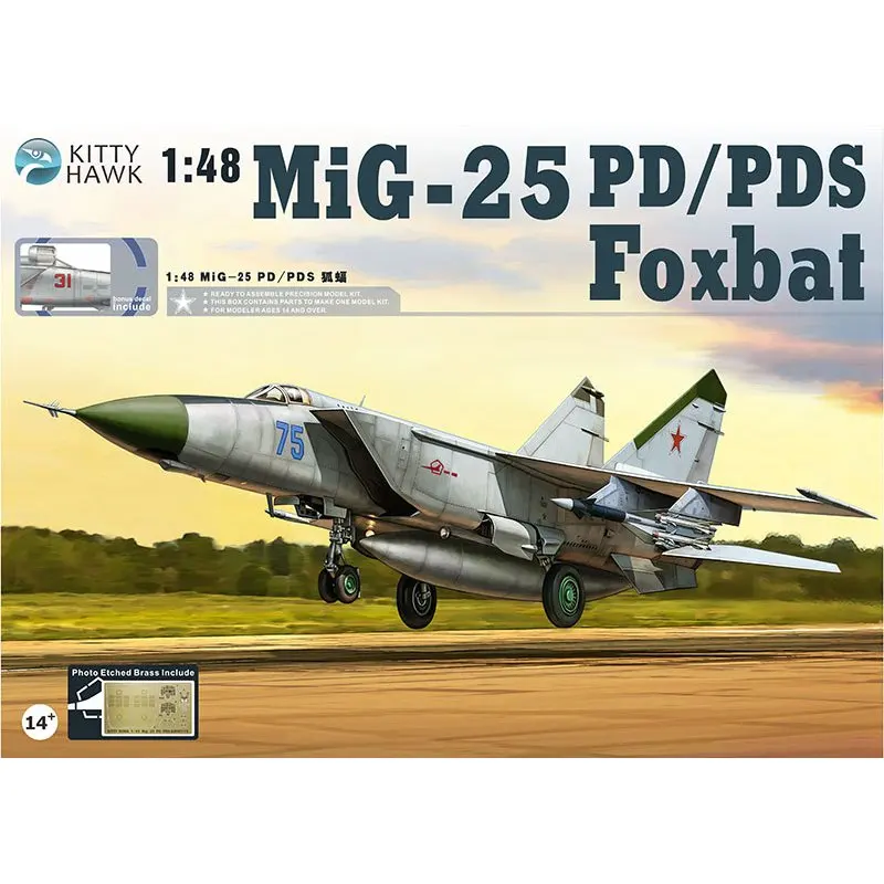 

Kitty Hawk KH80119 1/48 MIG-25 PD/PDS Foxbat - Scale Model Kit