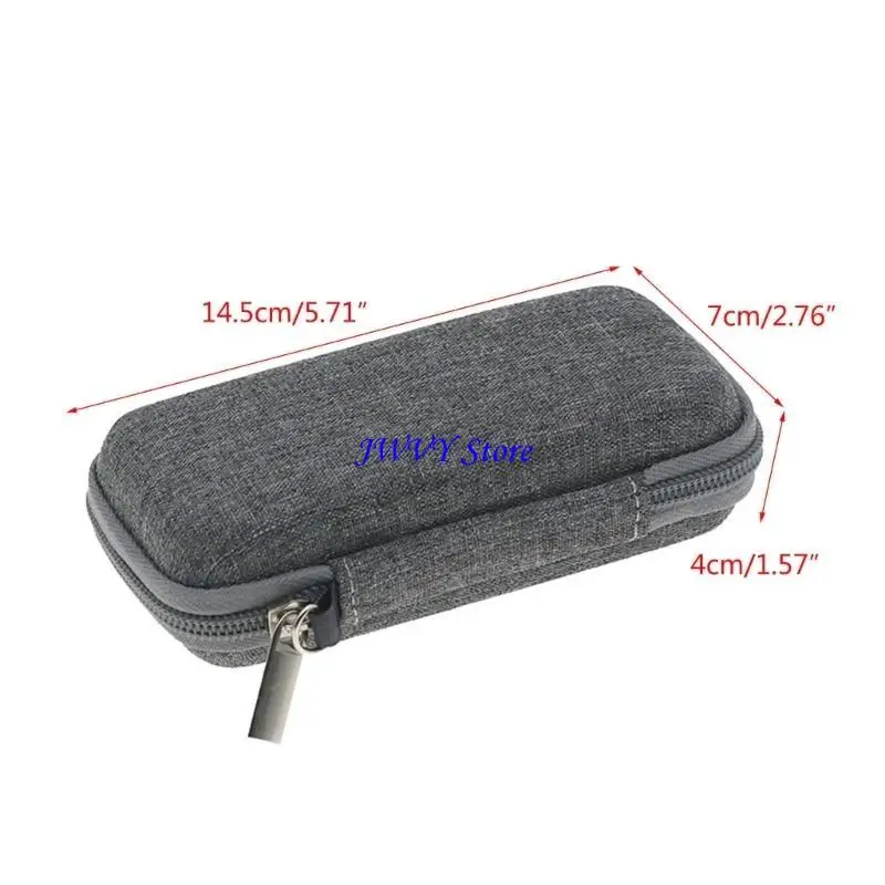 Durable Black/Gray EVA Carrying Case with Mesh Pocket