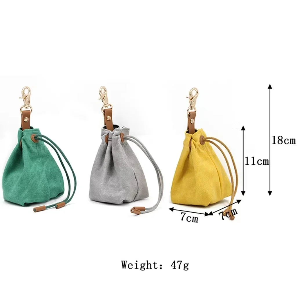 1PCS Pet Portable Dog Toy Bag Holder Walk Carry Outdoor Training snack bag Puppy two-handed free pull rope bag dog treat bag dog training supplies