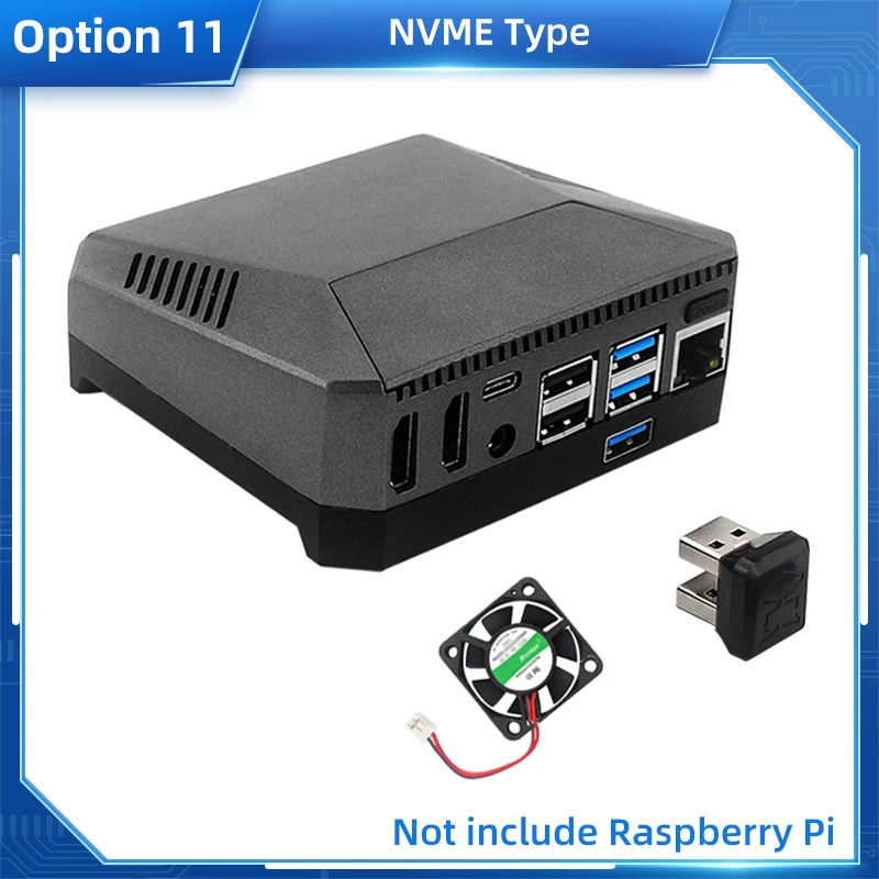 Argônio um-caixa de alumínio para raspberry pi