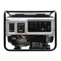 Générateur de carburant double 12kw 10kw, petite puissance, silencieux, Portable, démarrage électrique, prix d'usine 2