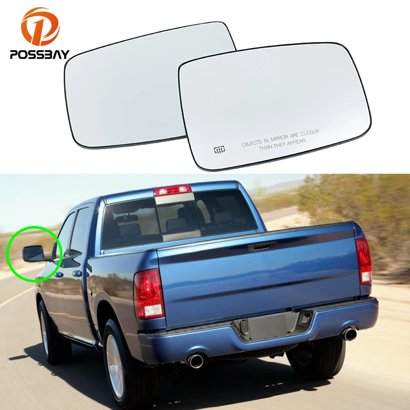 

Car Rear View Mirror Glass Heated Side Left/Right Rearview for Dodge Ram 1500 2500 2009-2019 Auto Replacement Exterior Parts