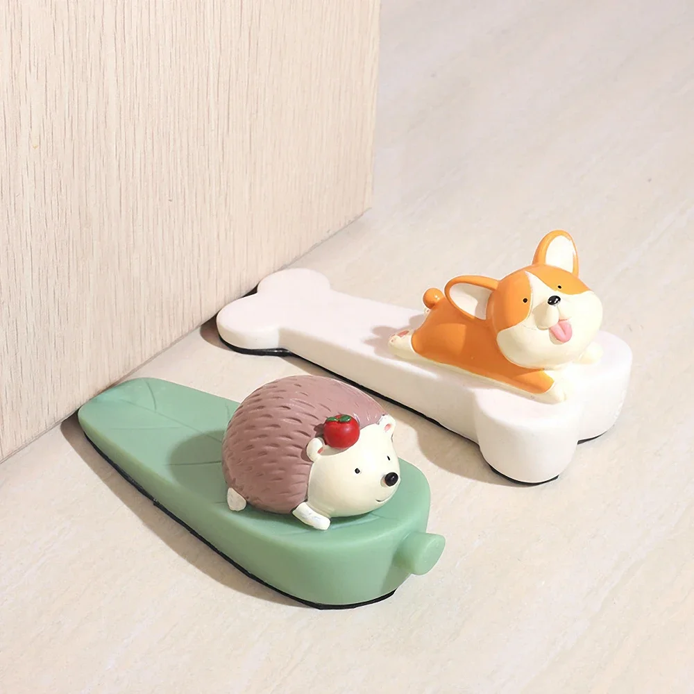 animal dos desenhos animados silicone door stopper 01
