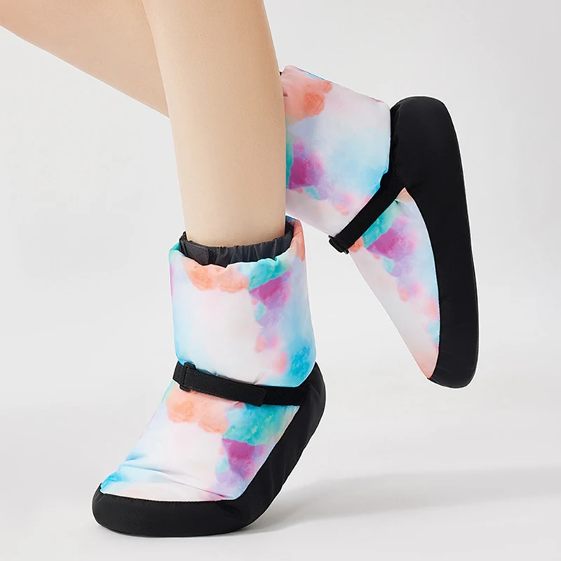 Dance Shoes Ballet Shoes Winter Dance Boots Warm-Up Short Boots Warm Anti-Slip Training Adult Cotton