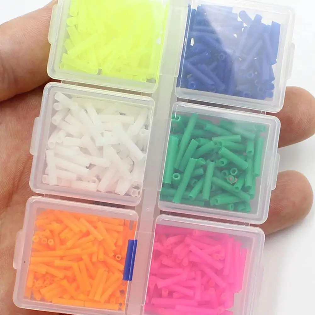 Boîte de flotteurs assortis pour pêche à la carpe - tubes silicone colorés accessoires canne à coup