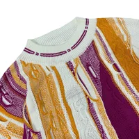 PFNW High Quality Pullover Knit Sweater Bittersweet Pattern Three-dimensional Wave Color Collision Ethnic Style Sweaters 12C1474 2