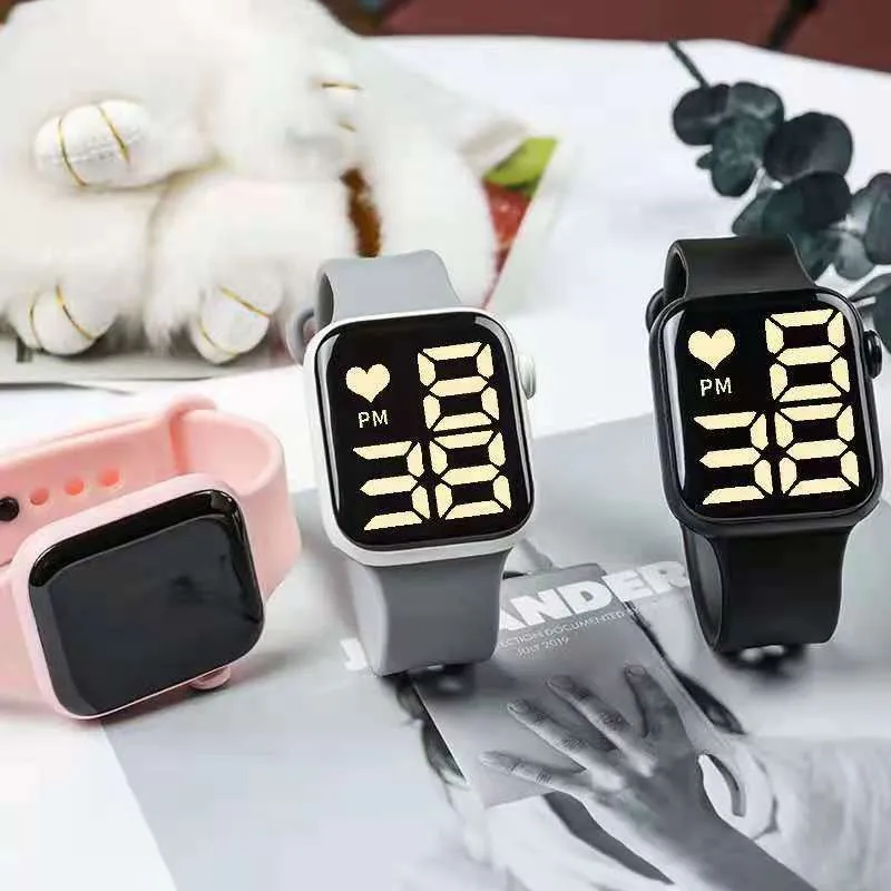 Sports kids watches boys girls watch free shipping Waterproof Y1Led Digital Watch Ultra-light Silicone Strap Child Simple Watch