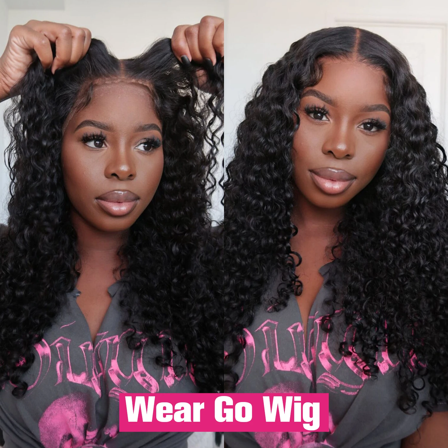 Ni Gel Wig Without Glue Glueless Preplucked Human Wigs Ready To Wear Go