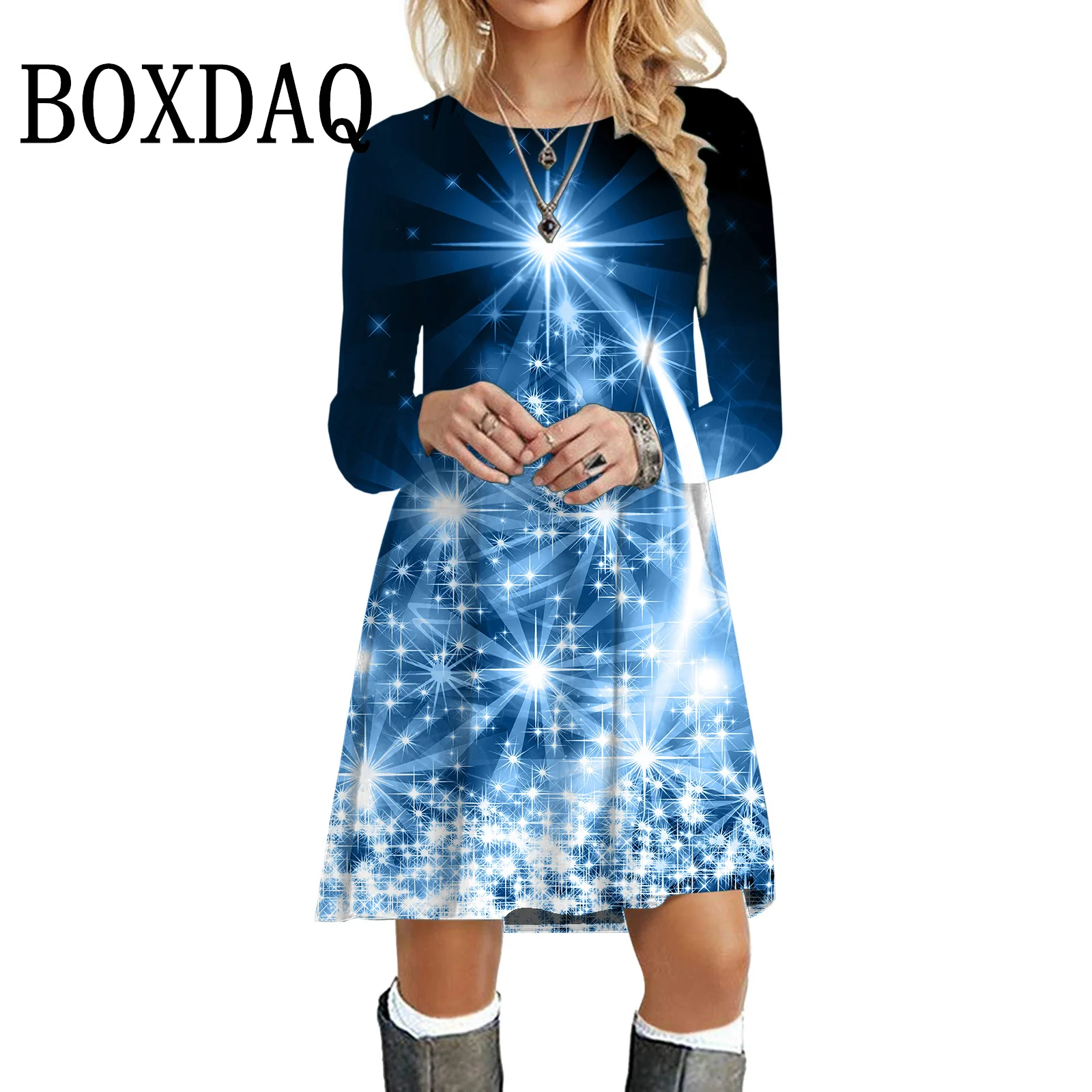 navy blue dress for baby girl Discount Christmas & Holiday Dresses main image 1
