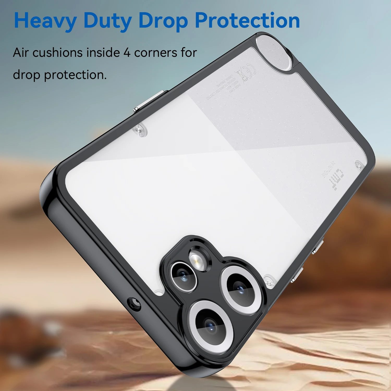 Transparent Shockproof Protective Phone Case Cover