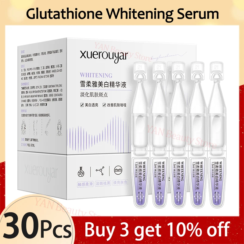 30/90pcs Niacinamide Whitening Spot Lightening Serum Vitamin C Essence Glutathione Brightening Hyaluronic Acid Korean Skin Care pore shrinkage facial serum moisturizing nourishing desalinating pore firming brightening whitening niacinamide skin care 32ml