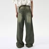 IEFB Fashion Loose Men's Straight Denim Pants American Style Casual Worn-out Design Wide Leg Jeans Summer New Trend 9C6256 5