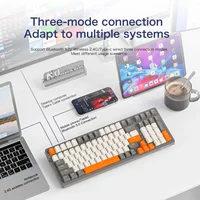 K8 100 Key Wireless Mechanical Keyboard Tri-mode Connection,Full Key Hot Swap,lighting Effects,Gasket Muffler Structure, Laptops - Image 3