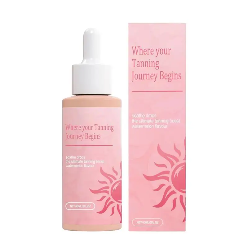Self Tanning Drops Enhance Skin Liquid Bronzer 60ml Natural Tanner For Body Face Preventing Sunburn Sunless Tanning Products
