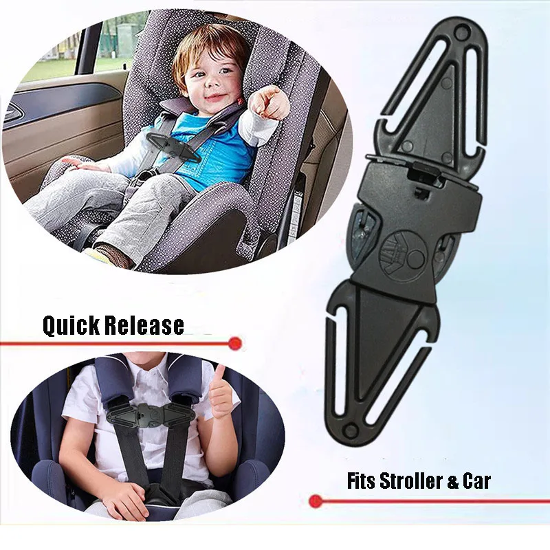 Baby Stroller Car Safety Seat Belt Adjustable Highchair Safety Harness Positioning Lock Buckle Anti Escape Child Baby Chest Clip