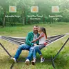 Gyroor Adjustable Stand Hammock - 600lb Capacity Stylish Hammock Bed with Storage Bag for Outdoor Relaxation