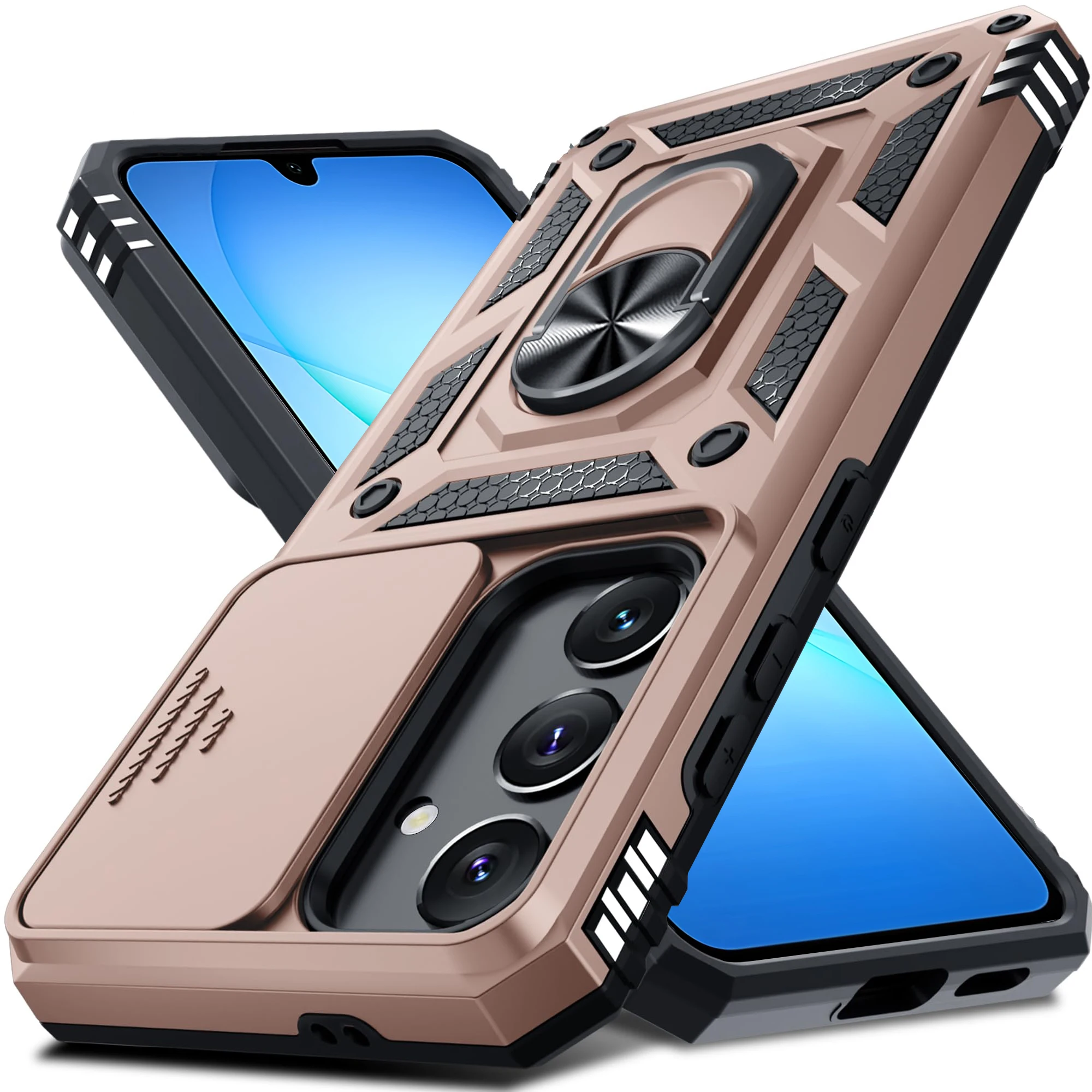 Case For Samsung Galaxy S26 S25 S24 S23 Ultra Plus FE A17 A37 A57 A56 5G Military-Grade Protection Phone Slide Camera Cover
