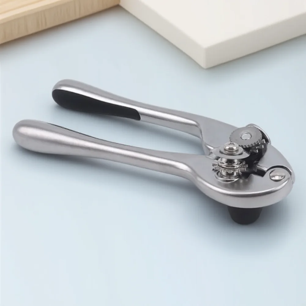 פותחן פחים ידני מפלדת אל-חלד עם ידית לבירה, כלי מטבח מרובי תכליתי מזכוכית צינק אלומיניום פתיחה קלה