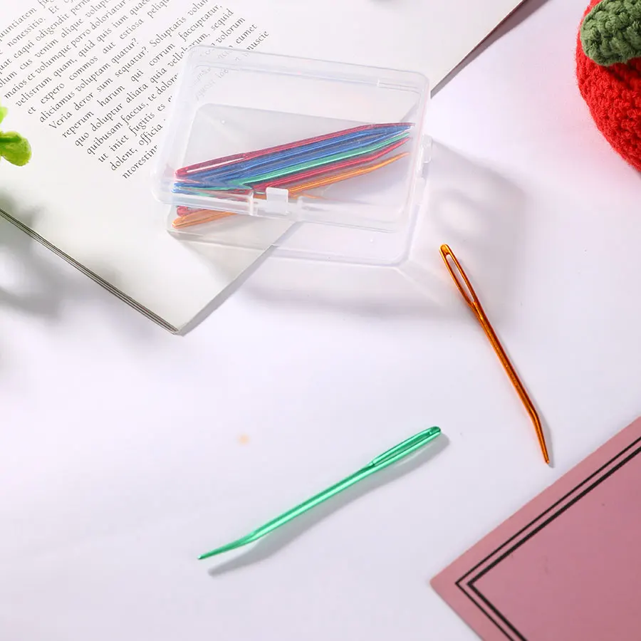 Knitting Needles Knitting Yarn Needle Set Bent Tip Tapestry Needles For Yarn Large Eye Blunt Needles For Hand Sewing Knitting Crochet Weave Tool