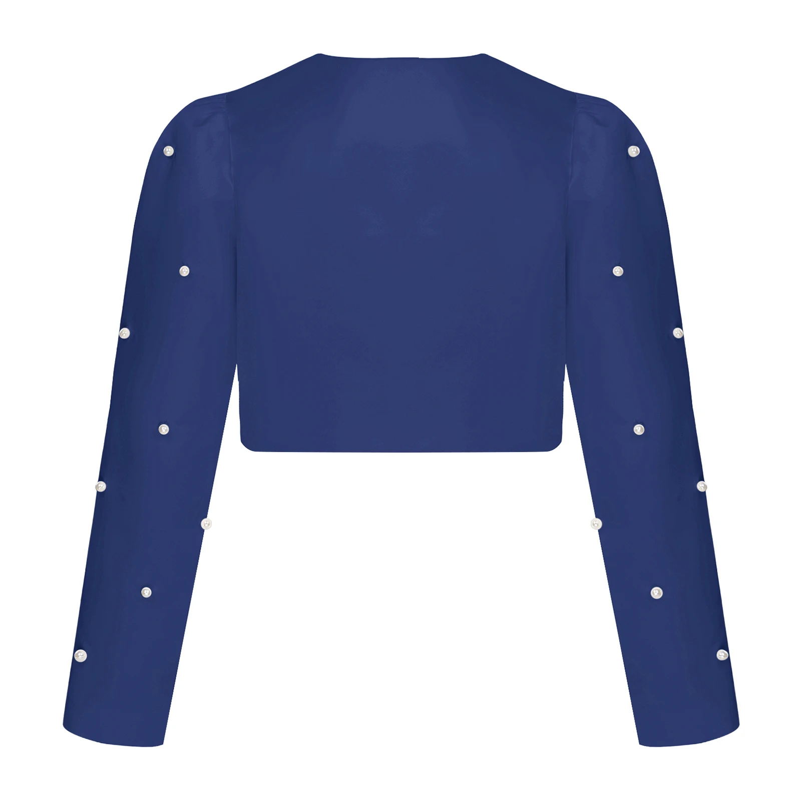 Renvena coat pearl embellishments