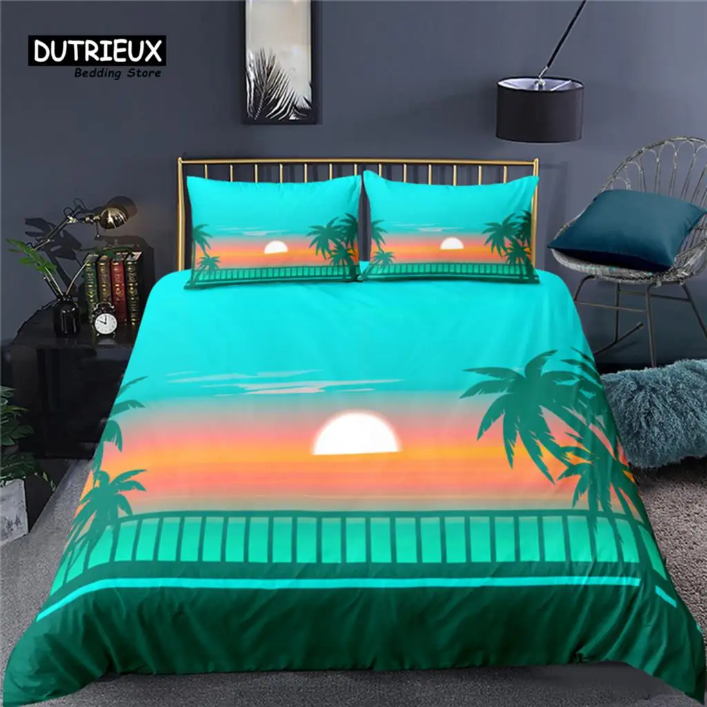 

Luxury 3D Beautiful Sunrise Print Home Living Comfortable Duvet Cover Pillowcase Kid Bedding Set Queen and King EU/US/AU/UK Size