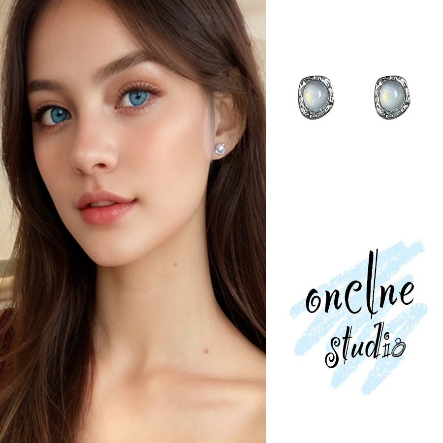 

New Fashion Irregularity 925 Silver Needle Earrings for Women