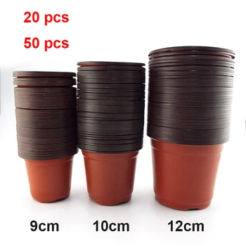 Pot de fleur en plastique, boîte de culture, plateau résistant aux chutes pour plantes de jardin de maison, tasse de pépinière, Pots de plantes de fleurs de greffe E2 1
