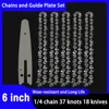 6" Saw Chain for Mini Chainsaw Mini Steel Chainsaw Chains Electric Chainsaws 37 knots 18 knives Chain Replacement Saw Accessory 1