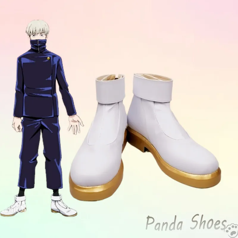 

Jujutsu Kaisen Inumaki Toge Cosplay Shoes Anime White Boots Comic Inumaki Toge Cosplay Costume Prop Shoes for Halloween Party