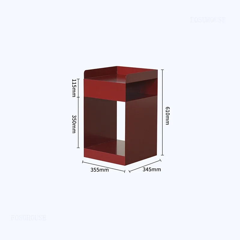 Nordic Metal Nightstands for Bedside Creative Storage Movable Bedside Tables Luxury Multifunctional Night Table for Bedroom