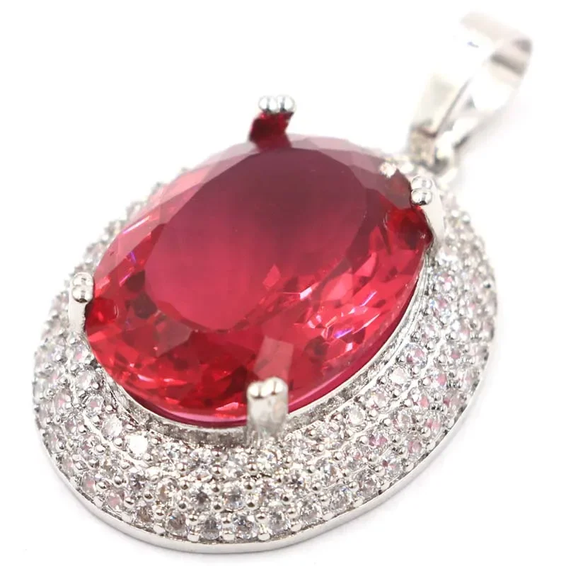 8g Customized 925 SOLID STERLING SILVER PENDANT Eye Catching Alexandrite Topaz Tsavorite Garnet Red Ruby Tourmaline CZ Woman's W