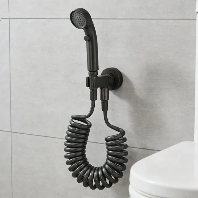 สายฉีดชำระในห้องน้ำ 1.5 ม./2 ม./3 ม. สายฉีดน้ำสำหรับอาบน้ำ สายประปาพลาสติกแบบอ่อนสำหรับทำความสะอาดท่อในห้องน้ำ 1