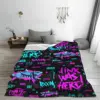 Jinx Arcane Coral Fleece Plush Throw Blanket League Battle Game Legends Blankets for Sofa Couch Super Soft Bedroom Quilt 2