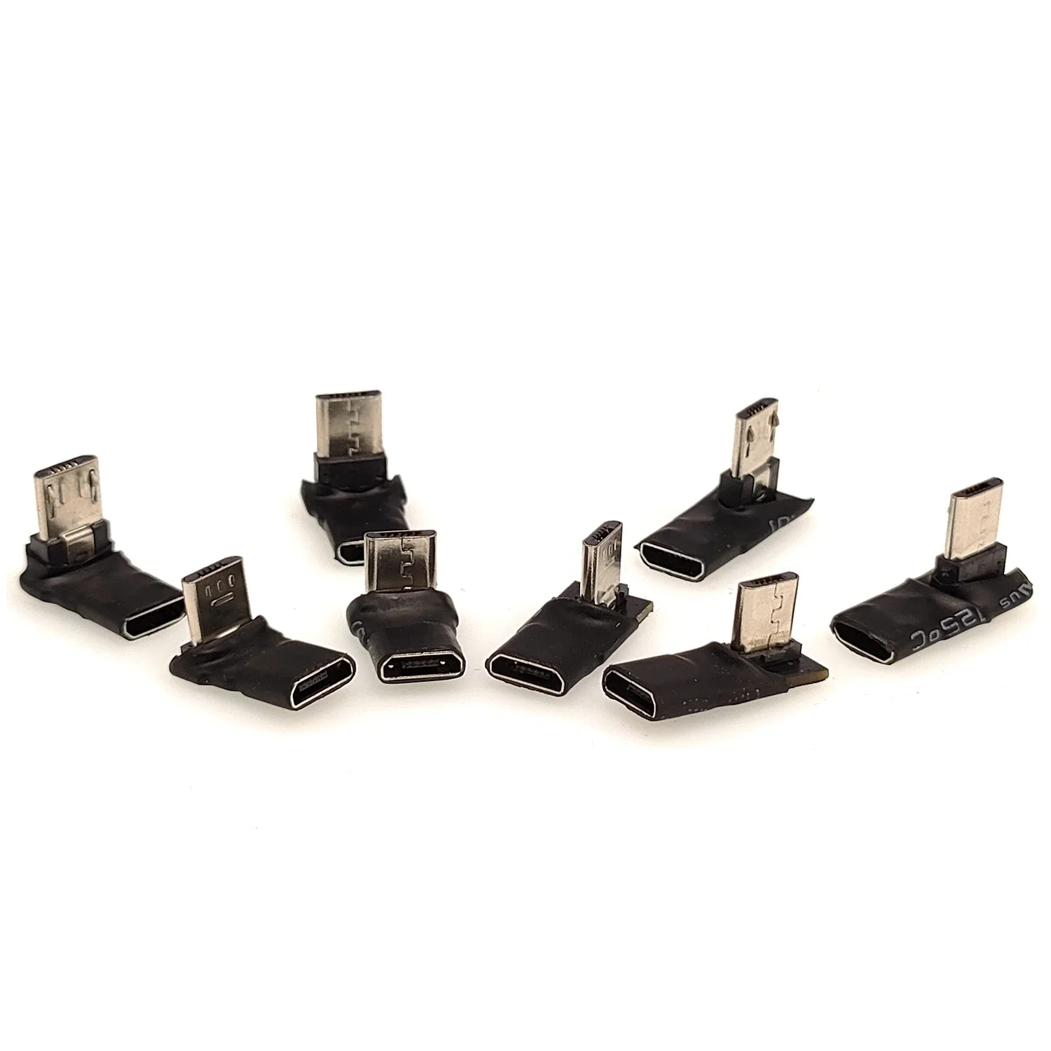 

90 градусов правый угол левый USB адаптер данных Micro 5pin гнездо к Micro USB штекер к Micro USB разъем Ультра короткий корпус