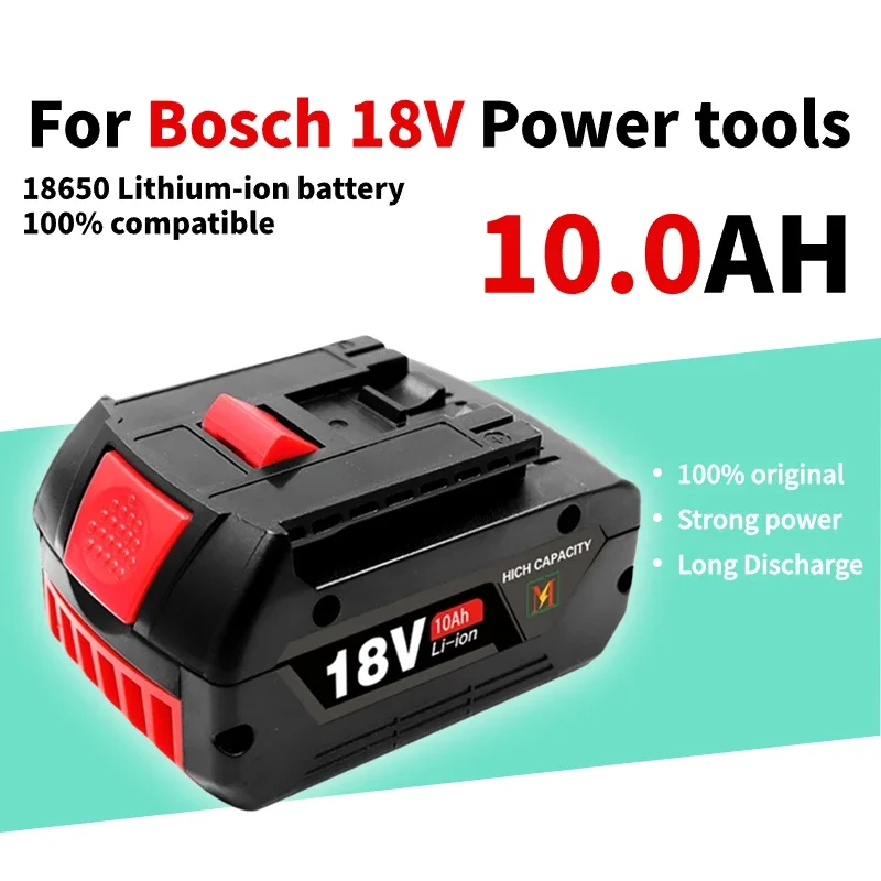 

18V 10AH Replacement Lithium Battery For Bosch 18V 8.0AH Backup Battery Portable Replacement GBA GSR GSB BAT618 BAT609 BAT620